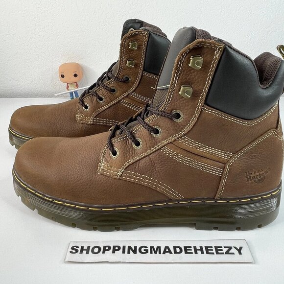 [US 14] DR DOC MARTENS GABION Slip Resistant Work Utility Boots Whiskey Brown main image 7